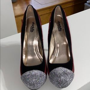 charlotte russe red combo heels